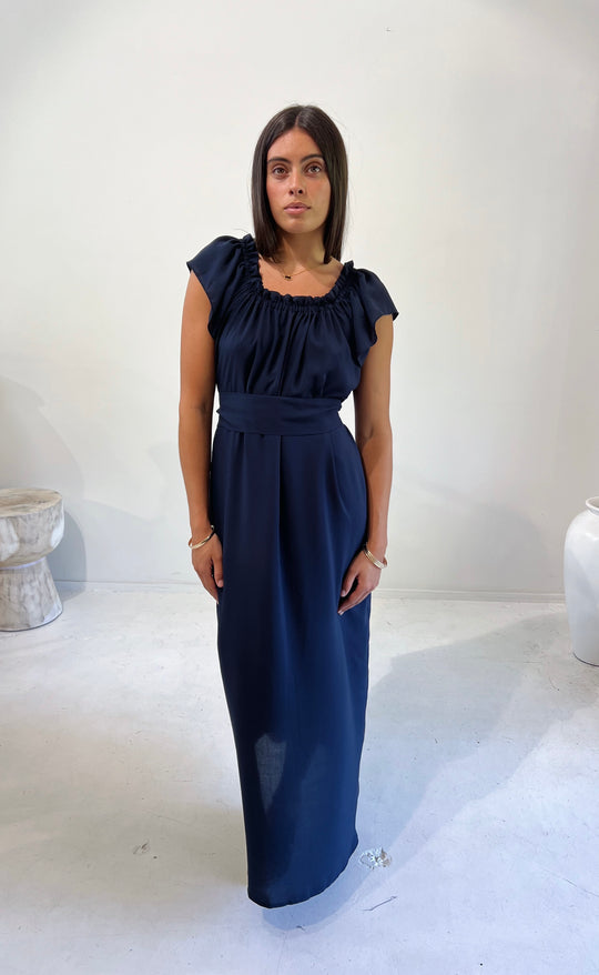Fleur Dress Navy