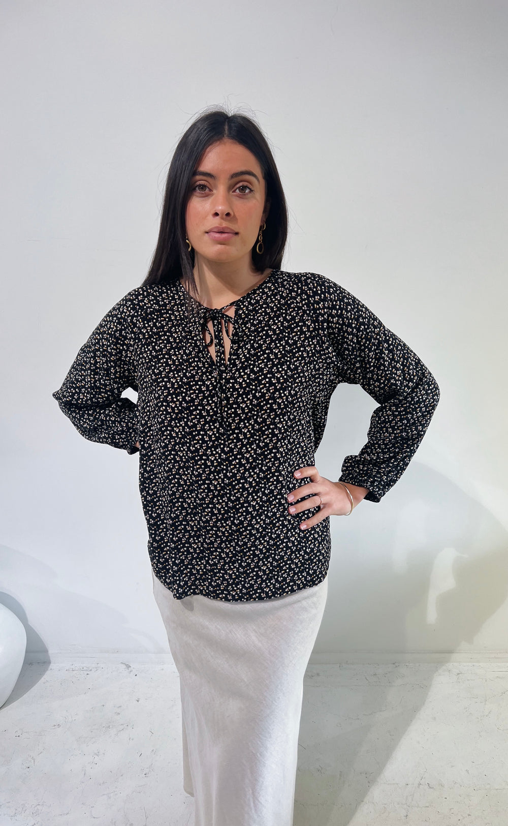 The Empower Blouse Winter Floral