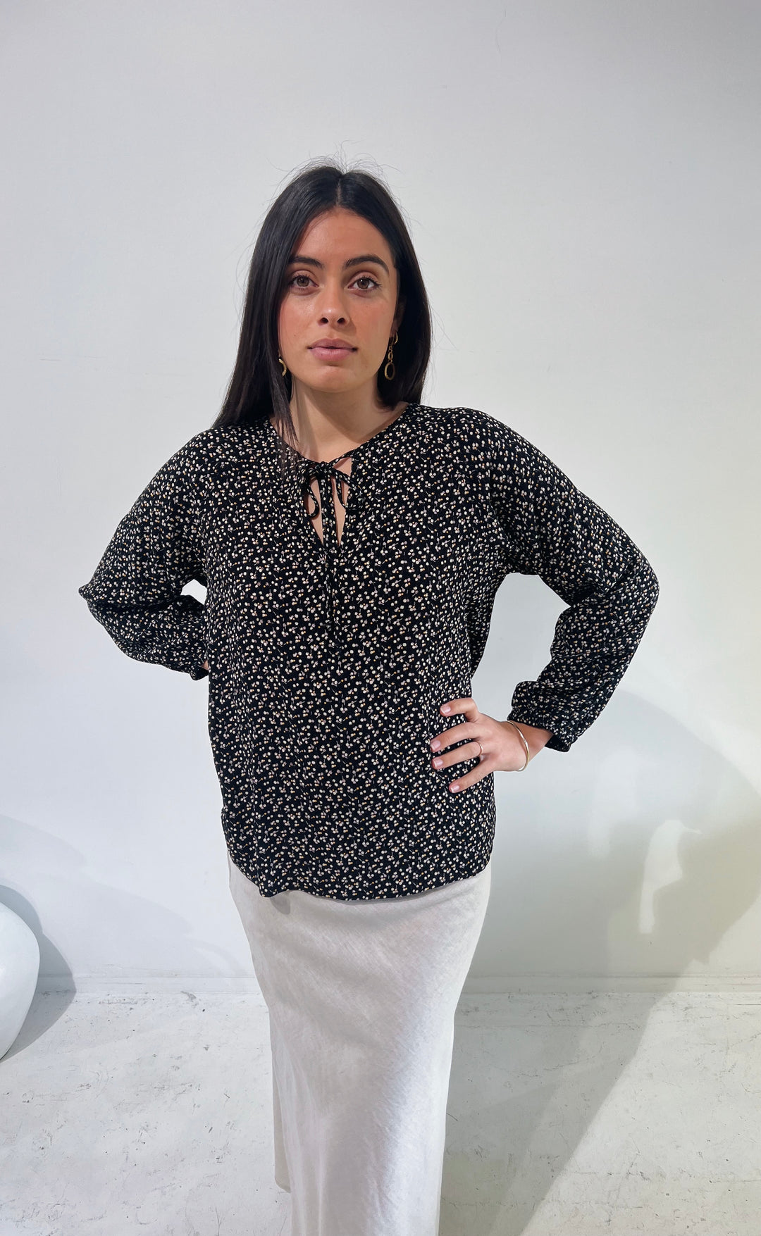 The Empower Blouse Winter Floral