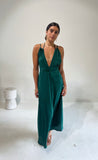 Ghetty Dress Emerald Silk