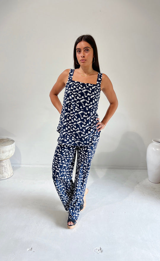 Parisienne Pant Royale Silk