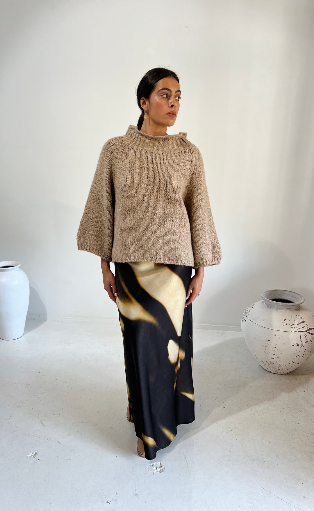 Soraya Boxy Bouclé Sweater | Honey