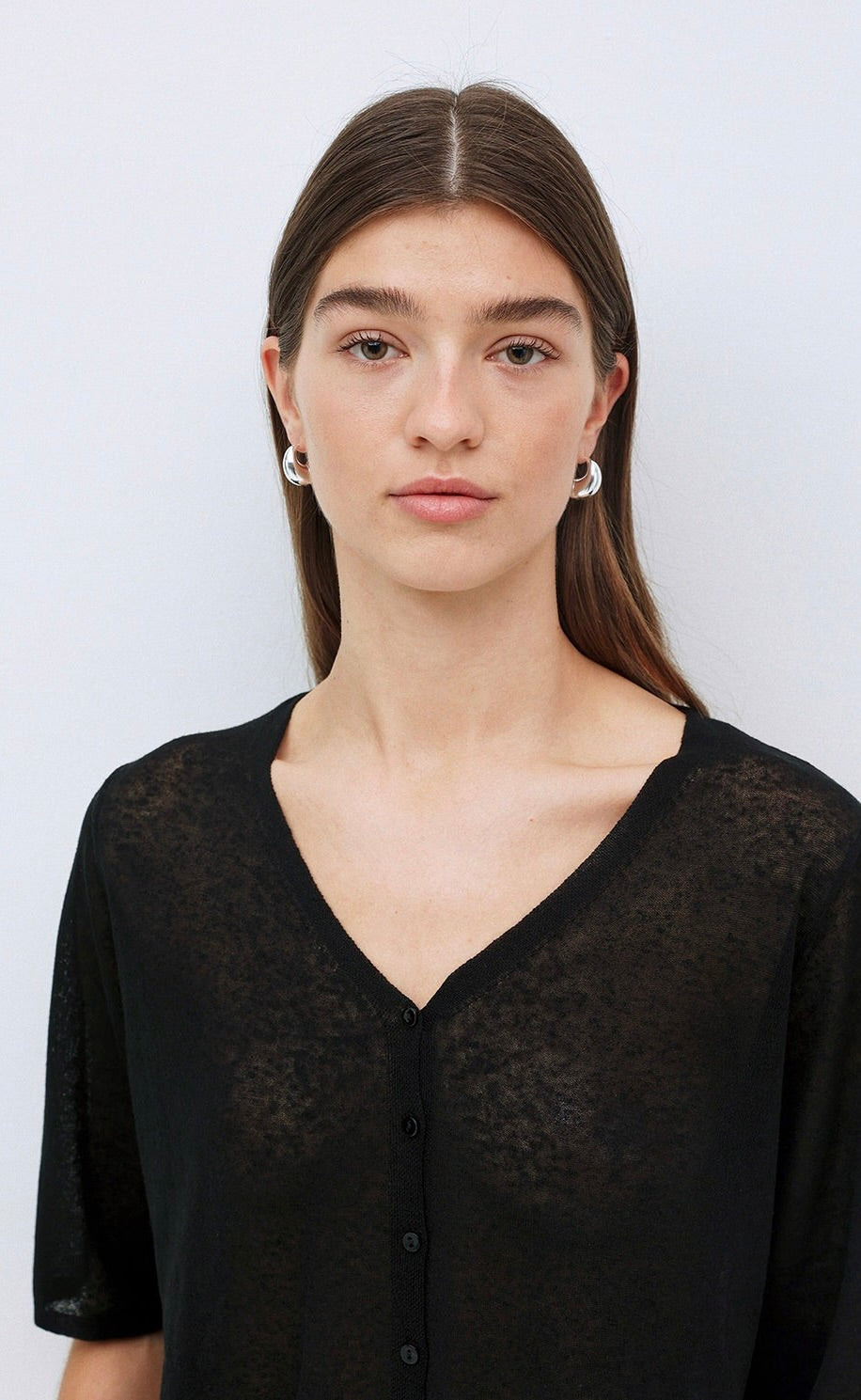 Cardigan Linen Blend Black