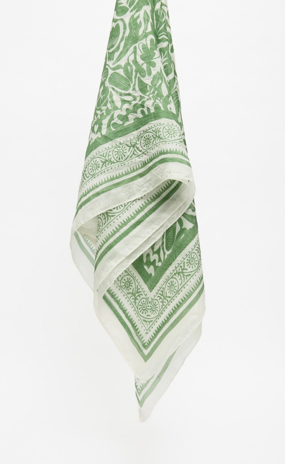 Green Silk Handkerchief