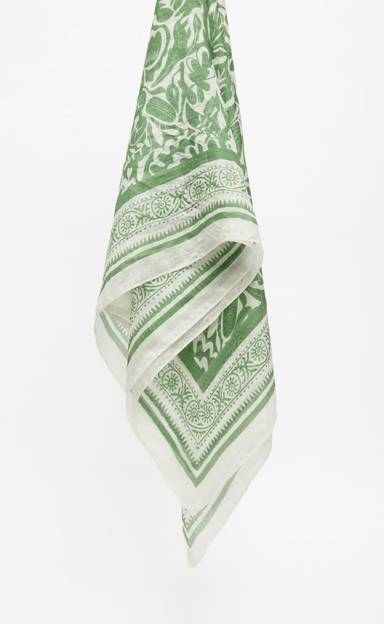 Green Silk Handkerchief
