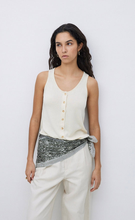 Kaki Bandana Seda Floral