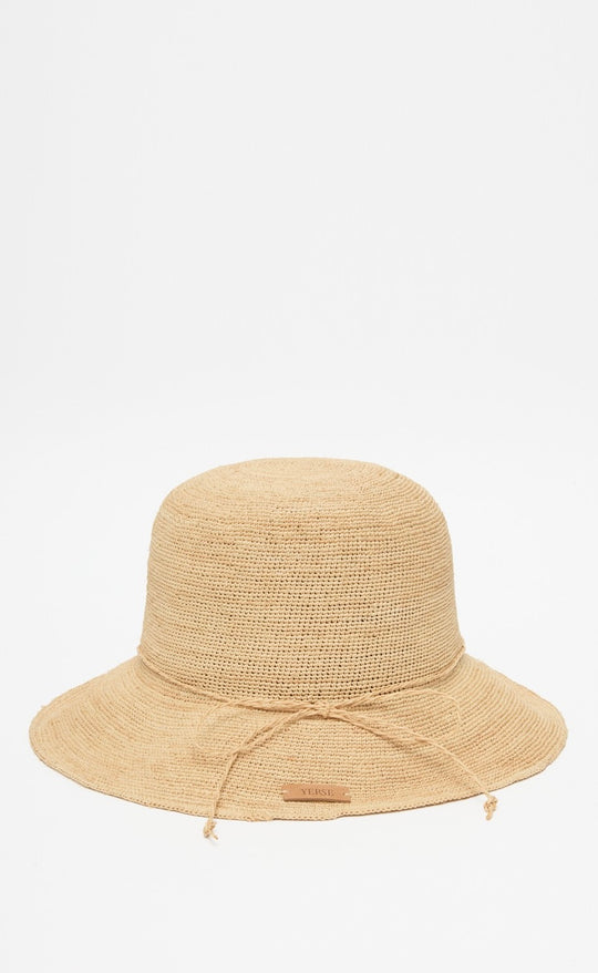 Camel Handmade Rafia Hat