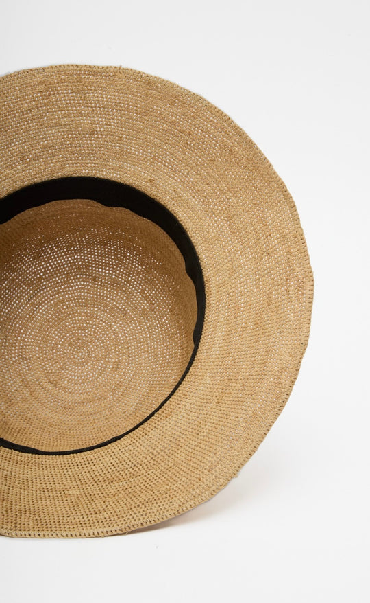 Camel Handmade Rafia Hat