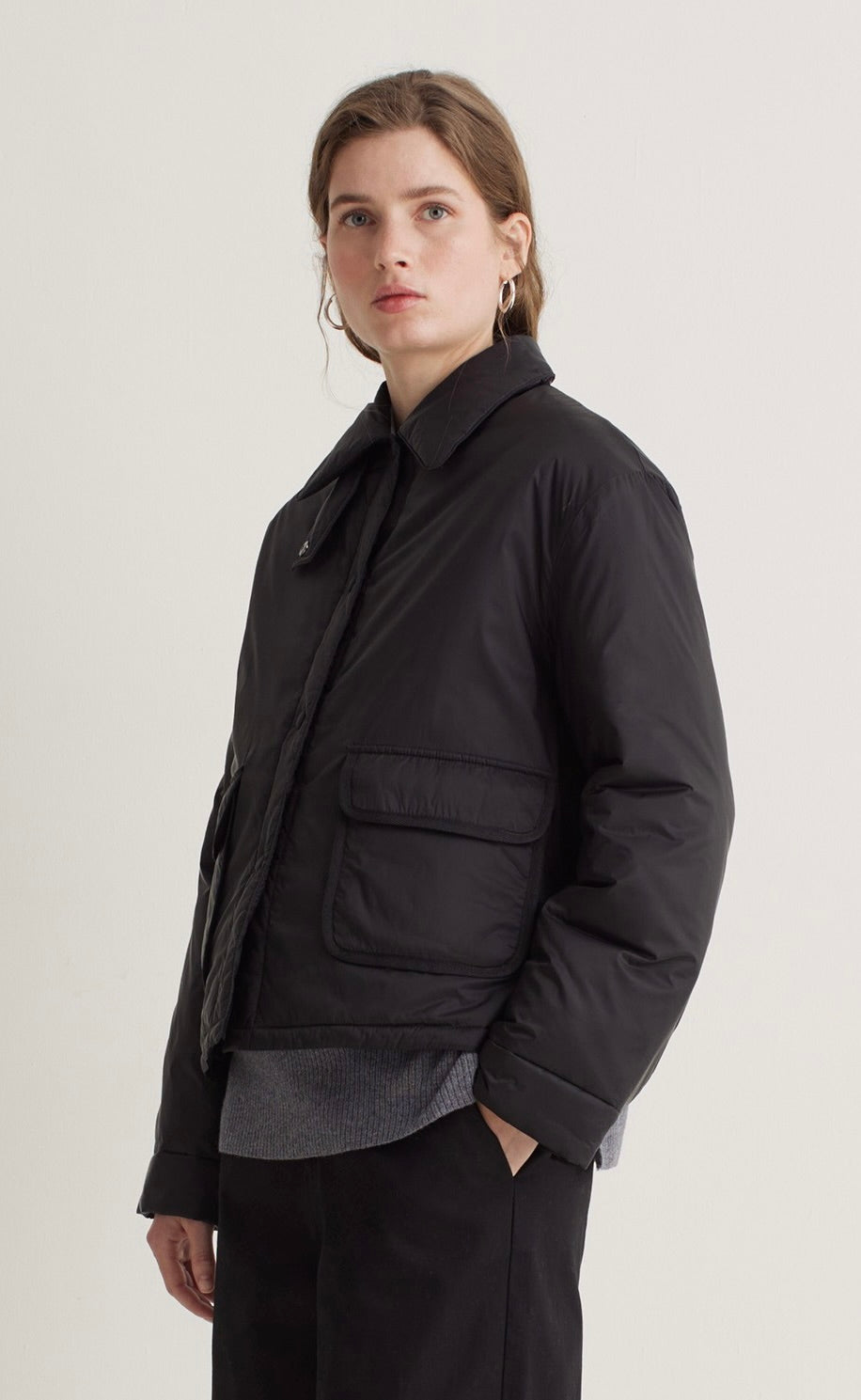 Thelma Short Padded Coat Black