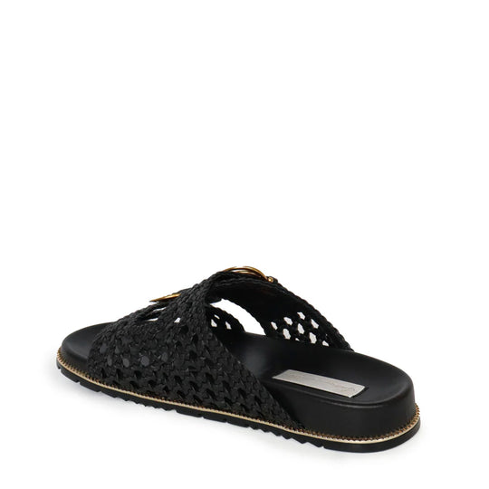 Holly Slide Black Woven