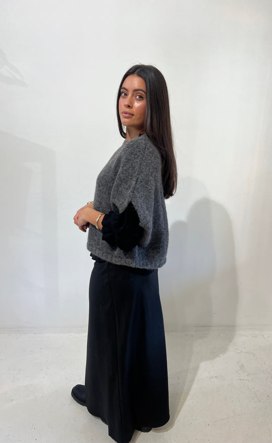Luxe Alpaca Vest Charcoal