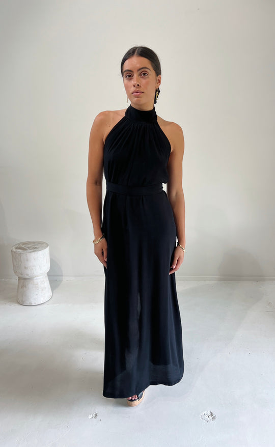Cannes Dress Maxi Black