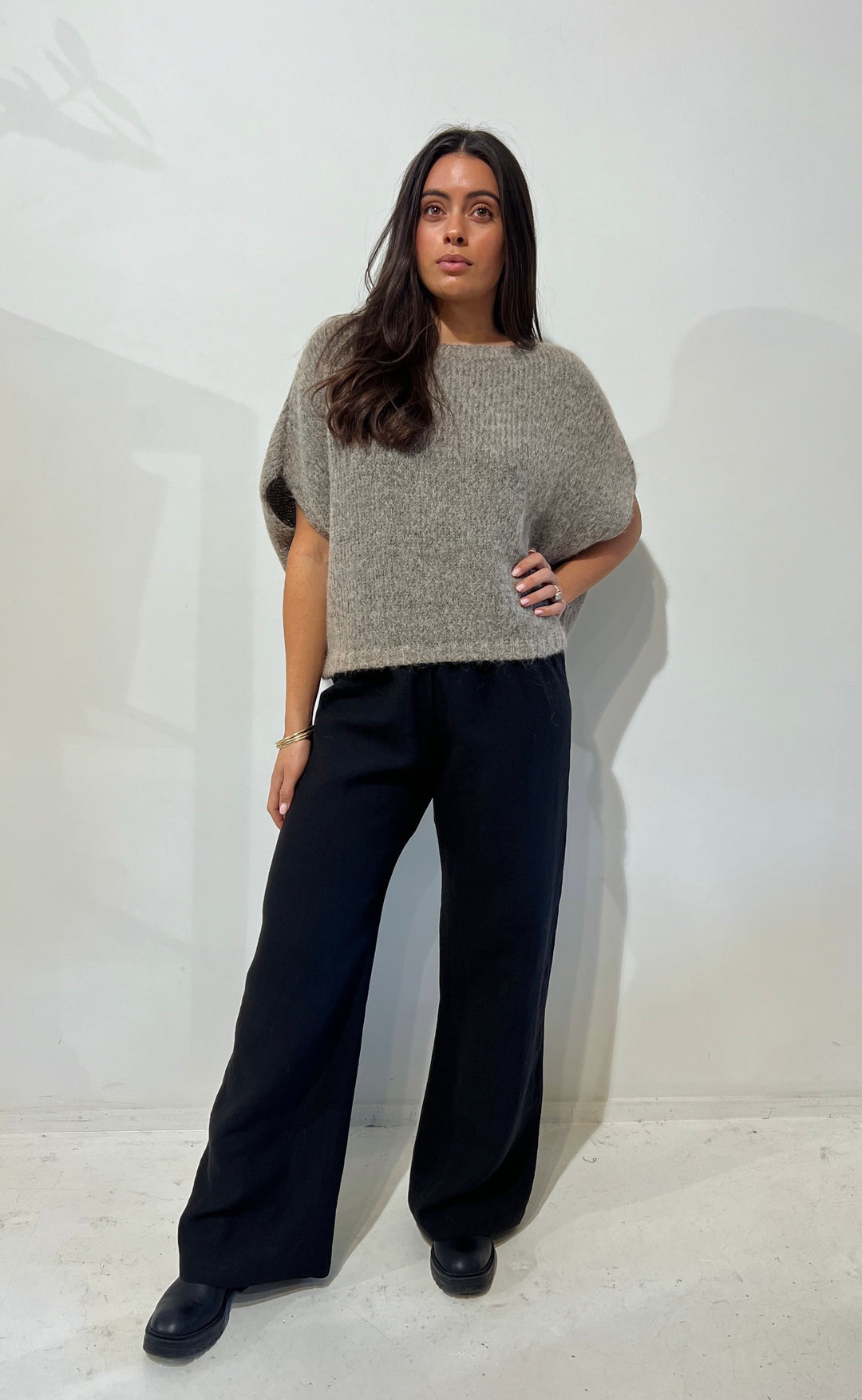 Smokin Pant Black Linen