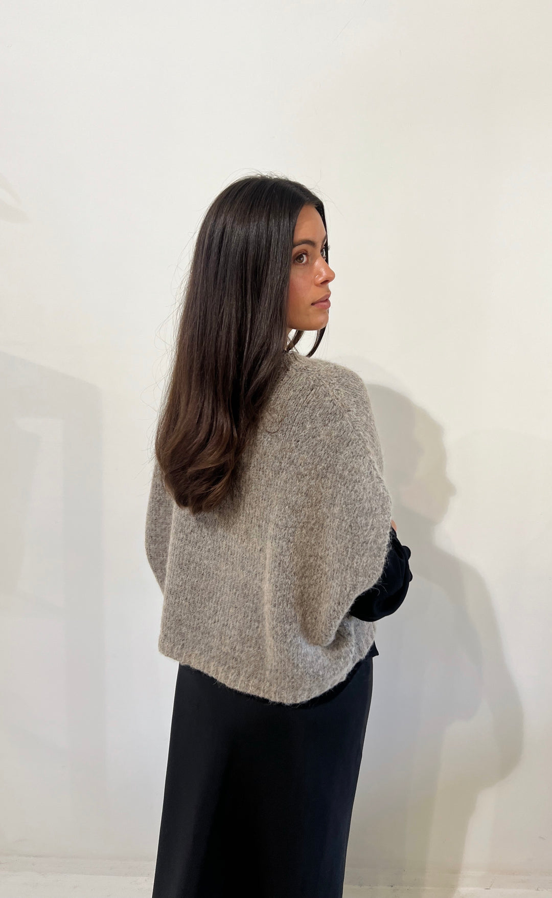 Luxe Alpaca Wool Vest Taupe