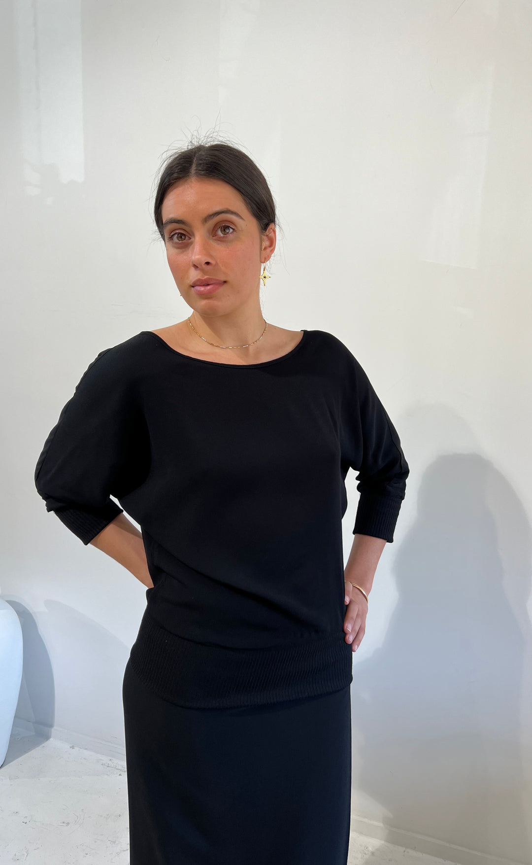 Talitha Top Black Crepe