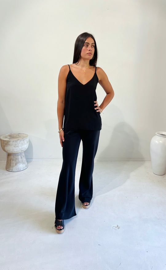 Parisienne Pant Black Silk