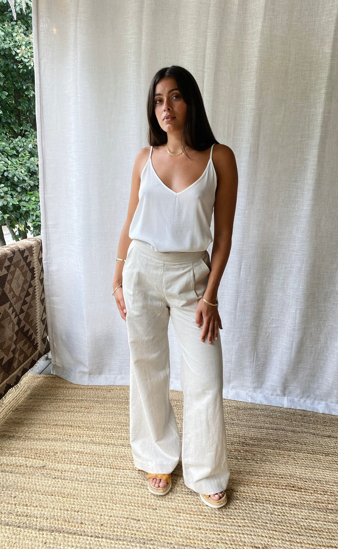 Vittori Top Ivory Crepe