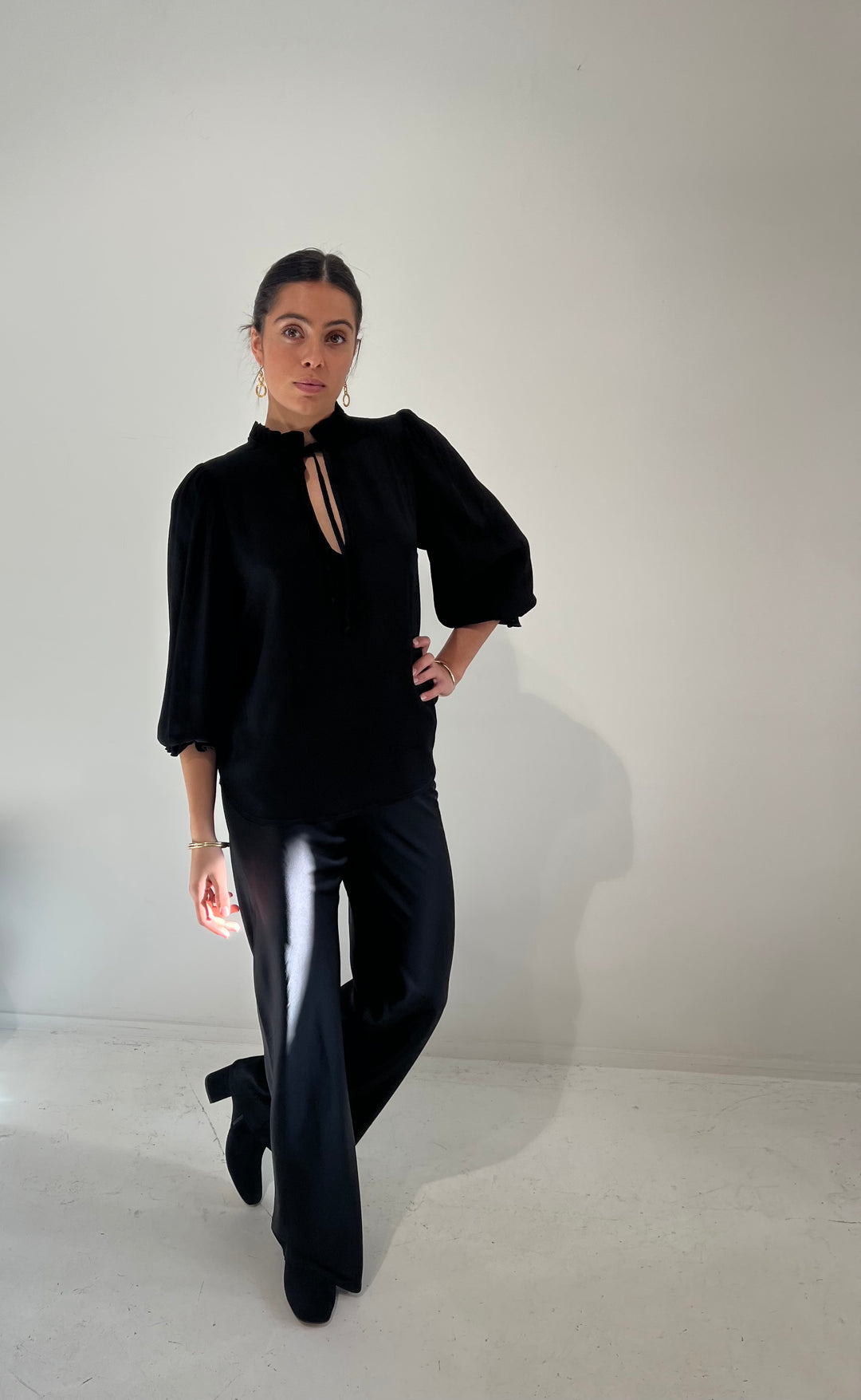 Lyons Blouse Black