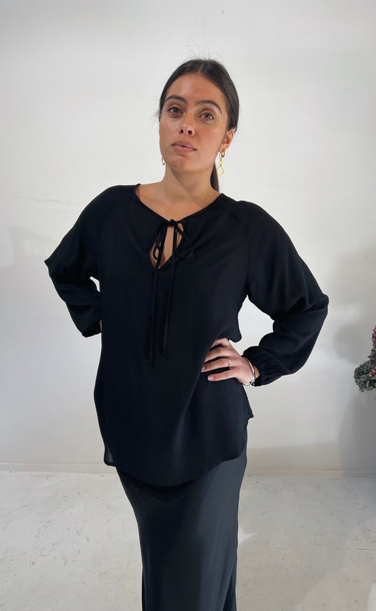 The Empower Blouse Black Daybreak