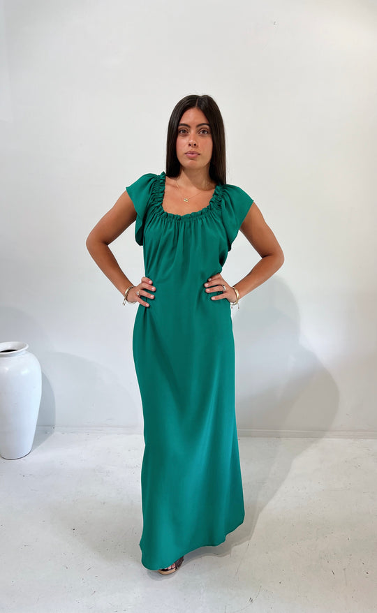 Fleur Dress Emerald