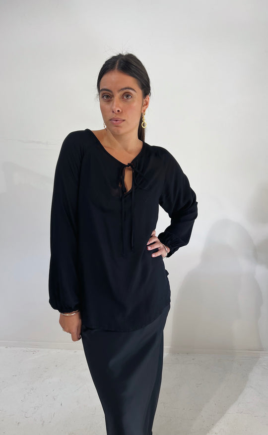 The Empower Blouse Black Daybreak
