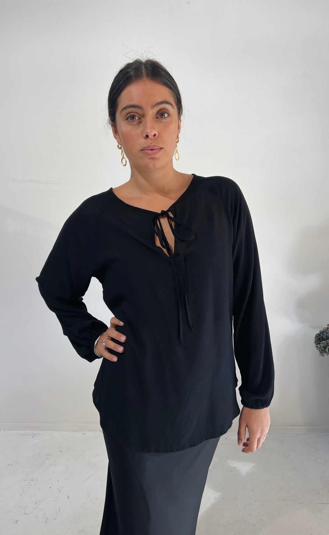 The Empower Blouse Black Daybreak