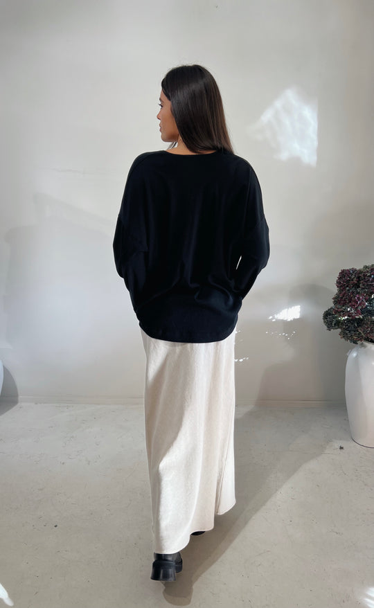 Venus Merino Jumper Black