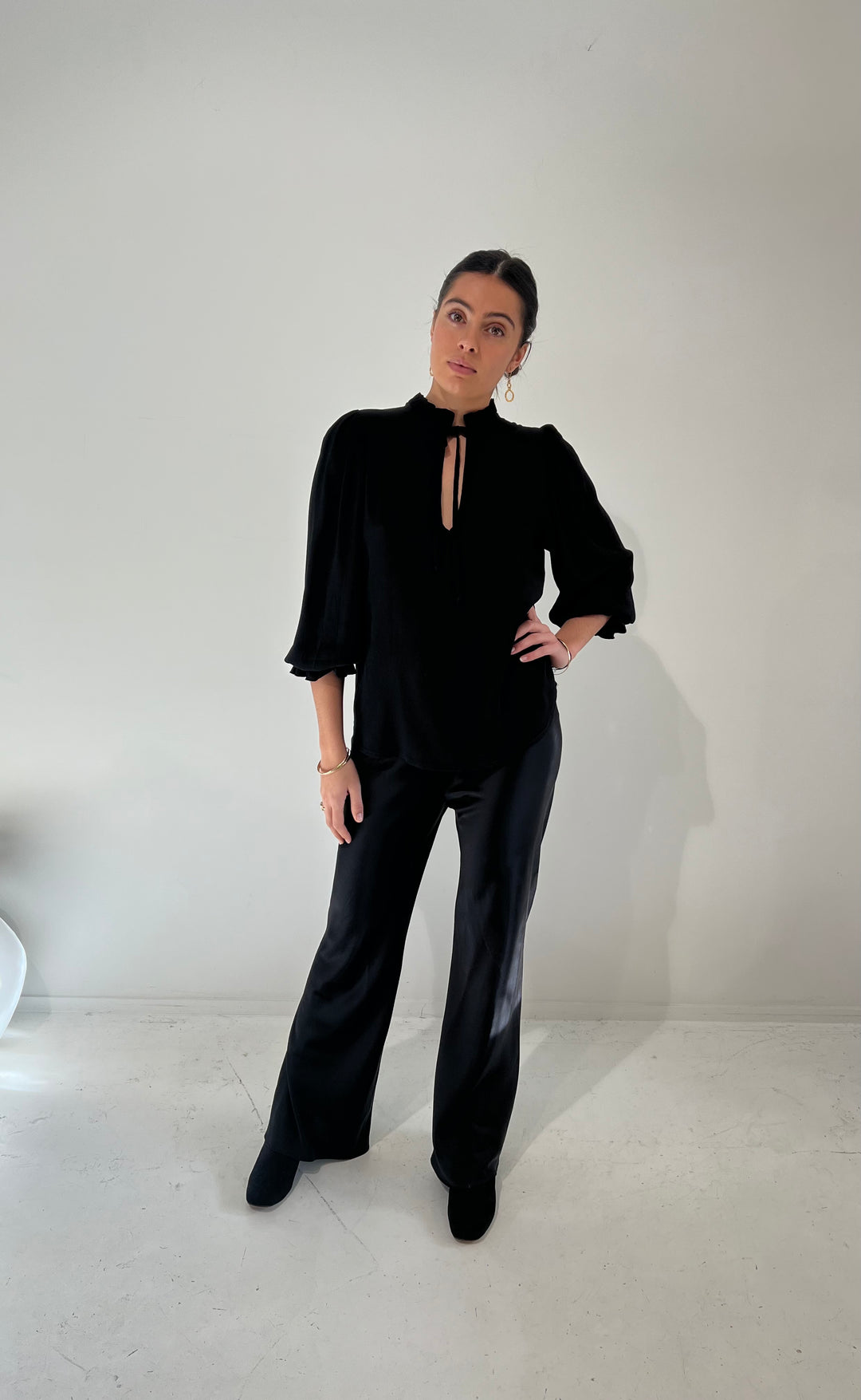 Lyons Blouse Black