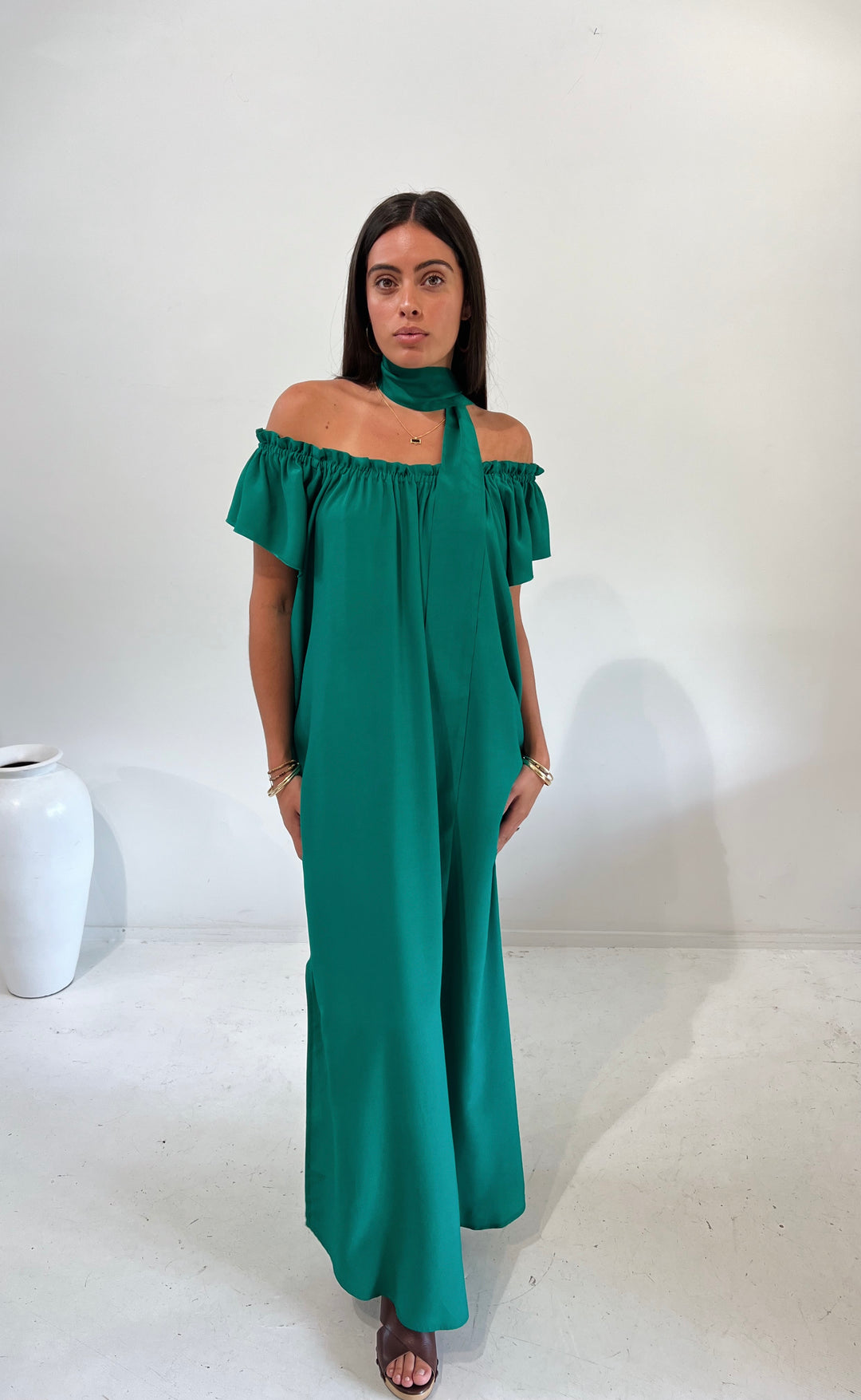 Fleur Dress Emerald