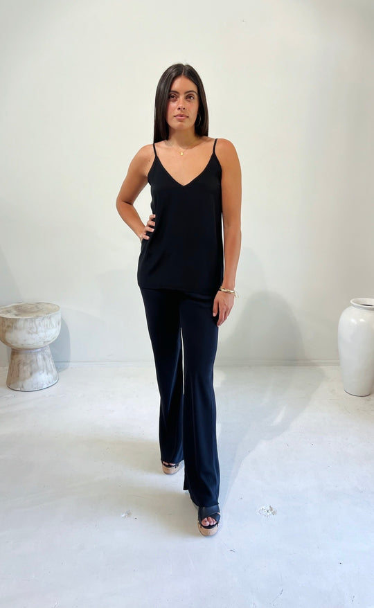Parisienne Pant Black Silk