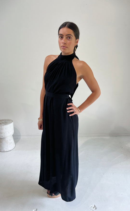 Cannes Dress Maxi Black