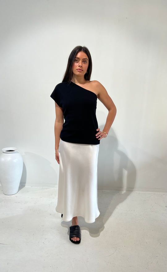 Renee Midi Skirt Ivory