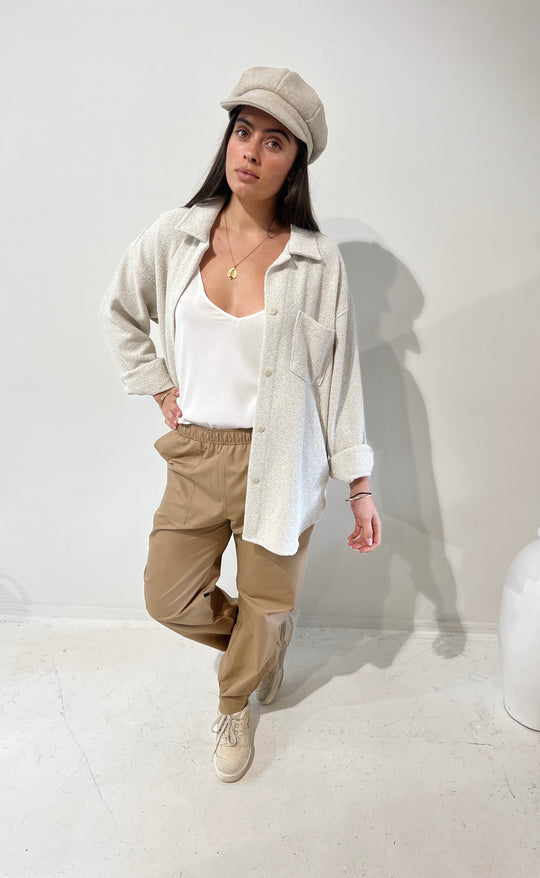 Cherie Trouser Beige Organic Cotton