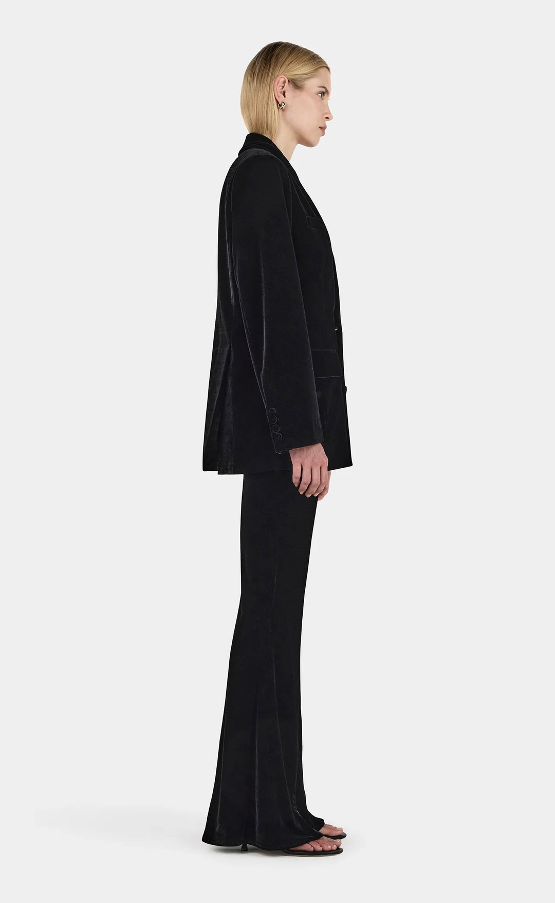 Alistair Velvet Blazer Black
