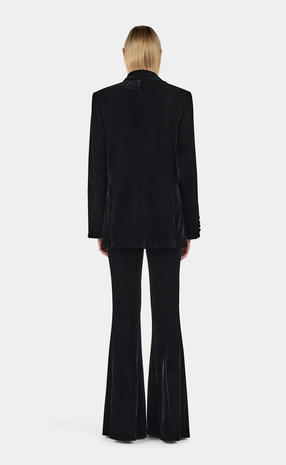 Alistair Velvet Blazer Black