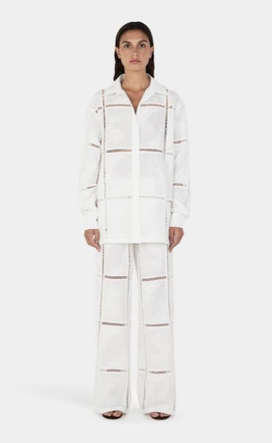 Esther Pant Embroidered Crochet