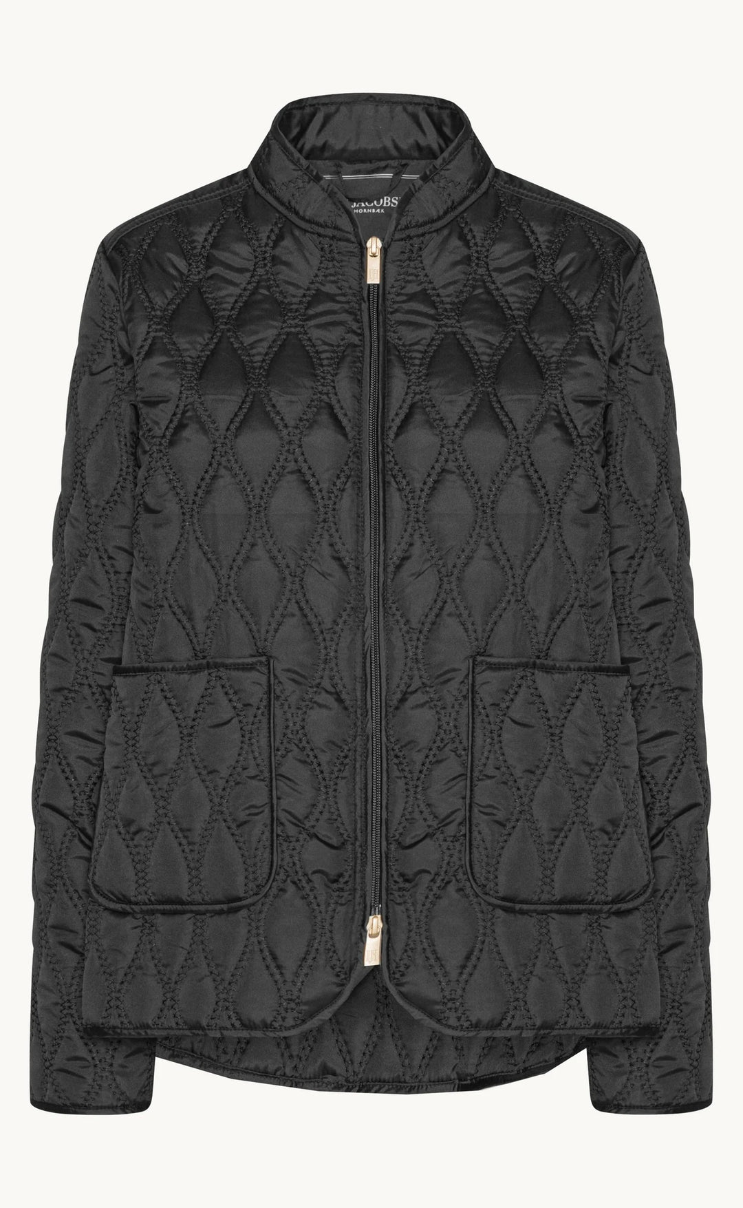 Short Quilt Jacket Black