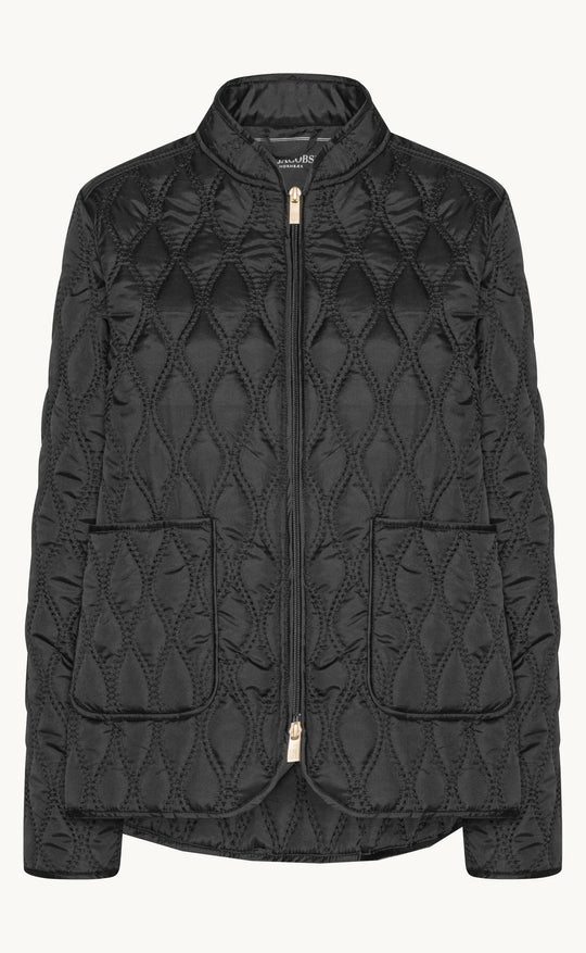 Short Quilt Jacket Black