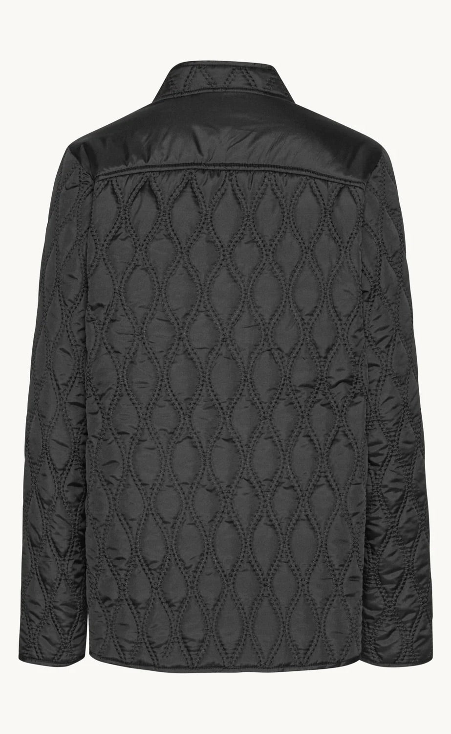 Short Quilt Jacket Black