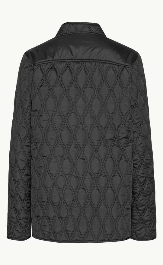 Short Quilt Jacket Black