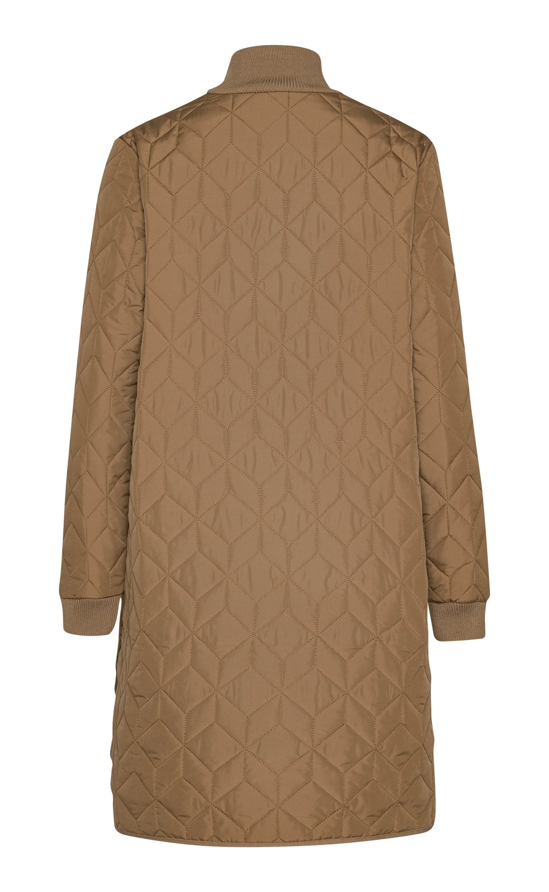 Long Quilt Coat Mocca