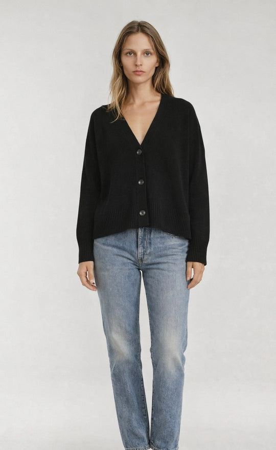 Tiber Oversized Cardigan Black