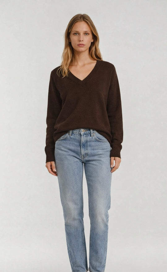 Trevi V Neck Chocolate