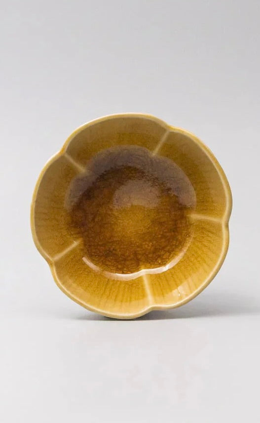 Amane Sauce Dish Amber Large