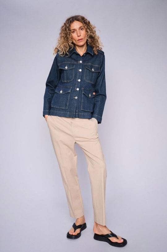 Anetta Denim Shirt Dark Blue