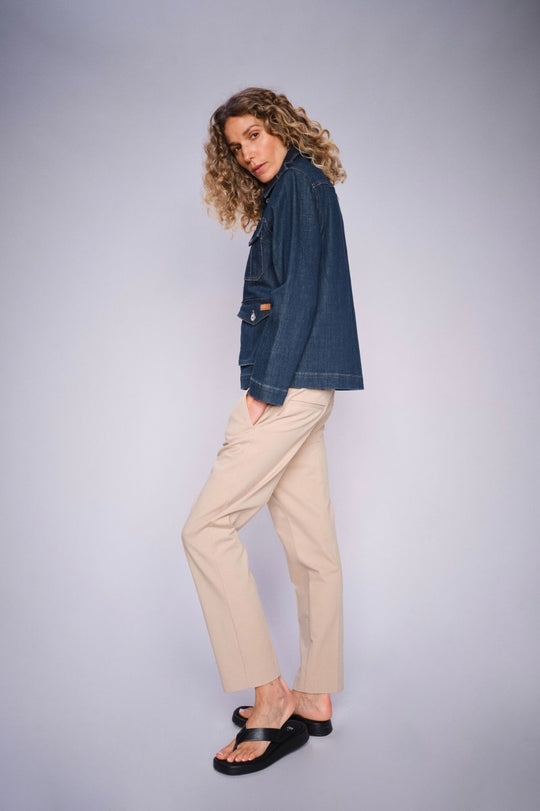 Anetta Denim Shirt Dark Blue