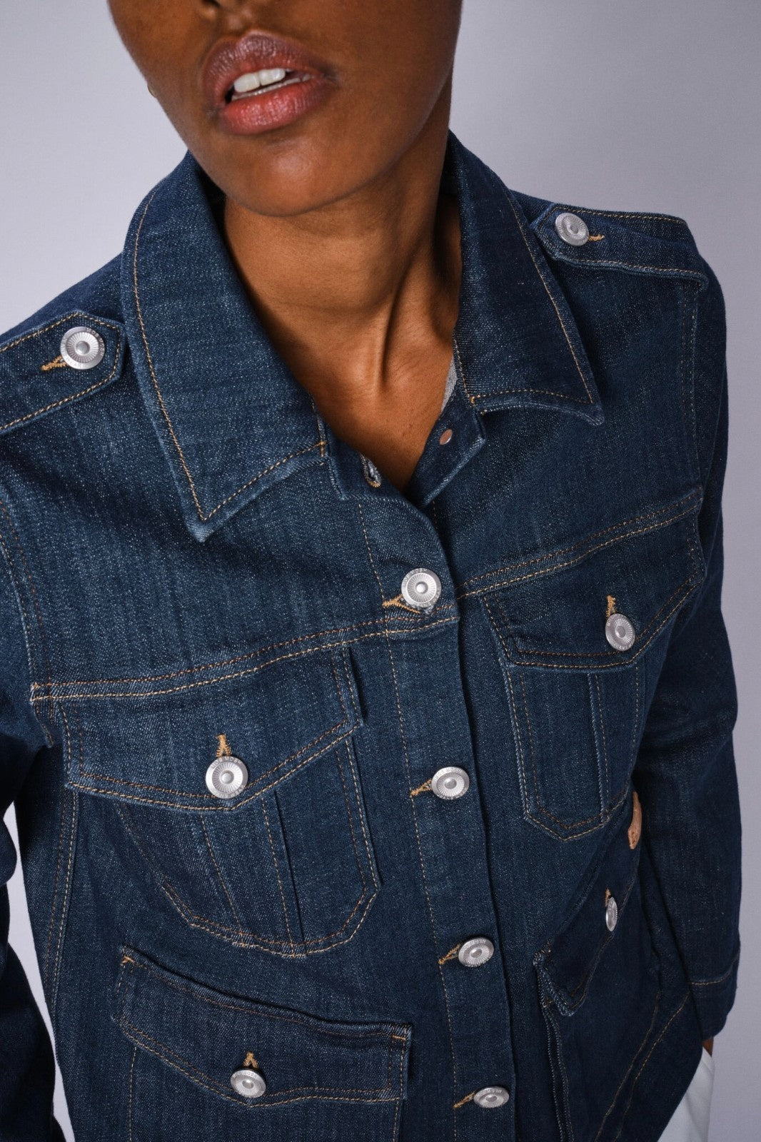 Anetta Denim Shirt Dark Blue