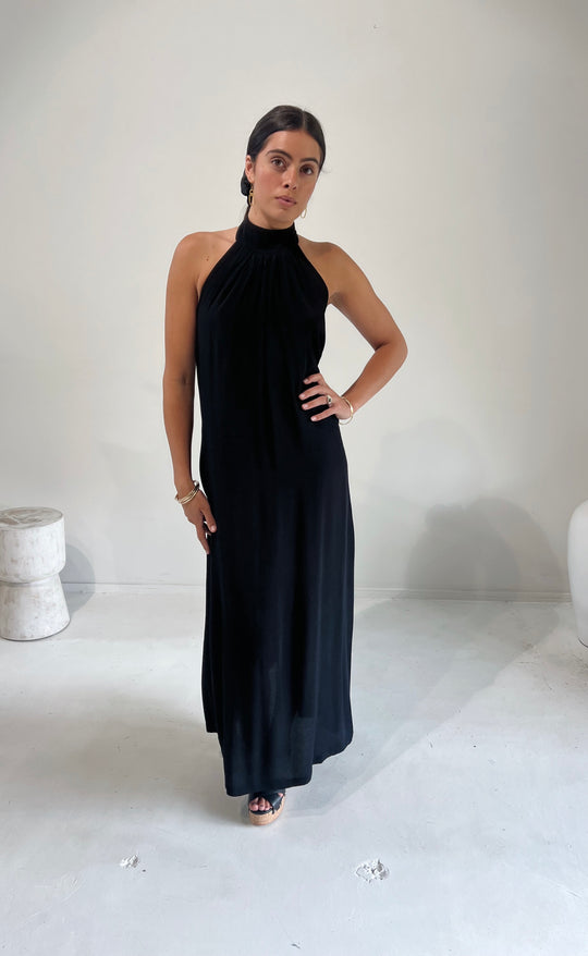 Cannes Dress Maxi Black