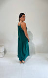 Ghetty Dress Emerald Silk