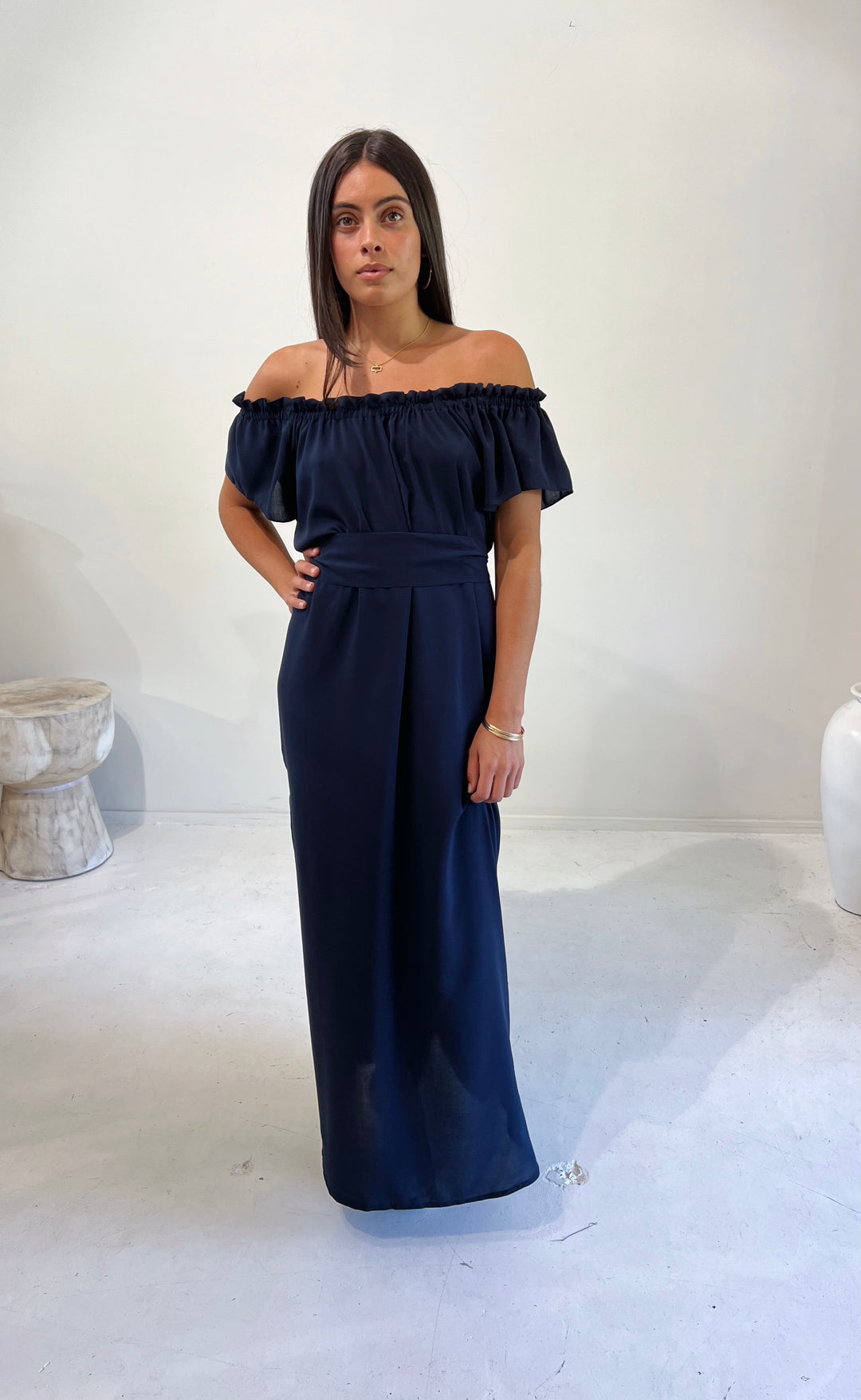 Fleur Dress Navy